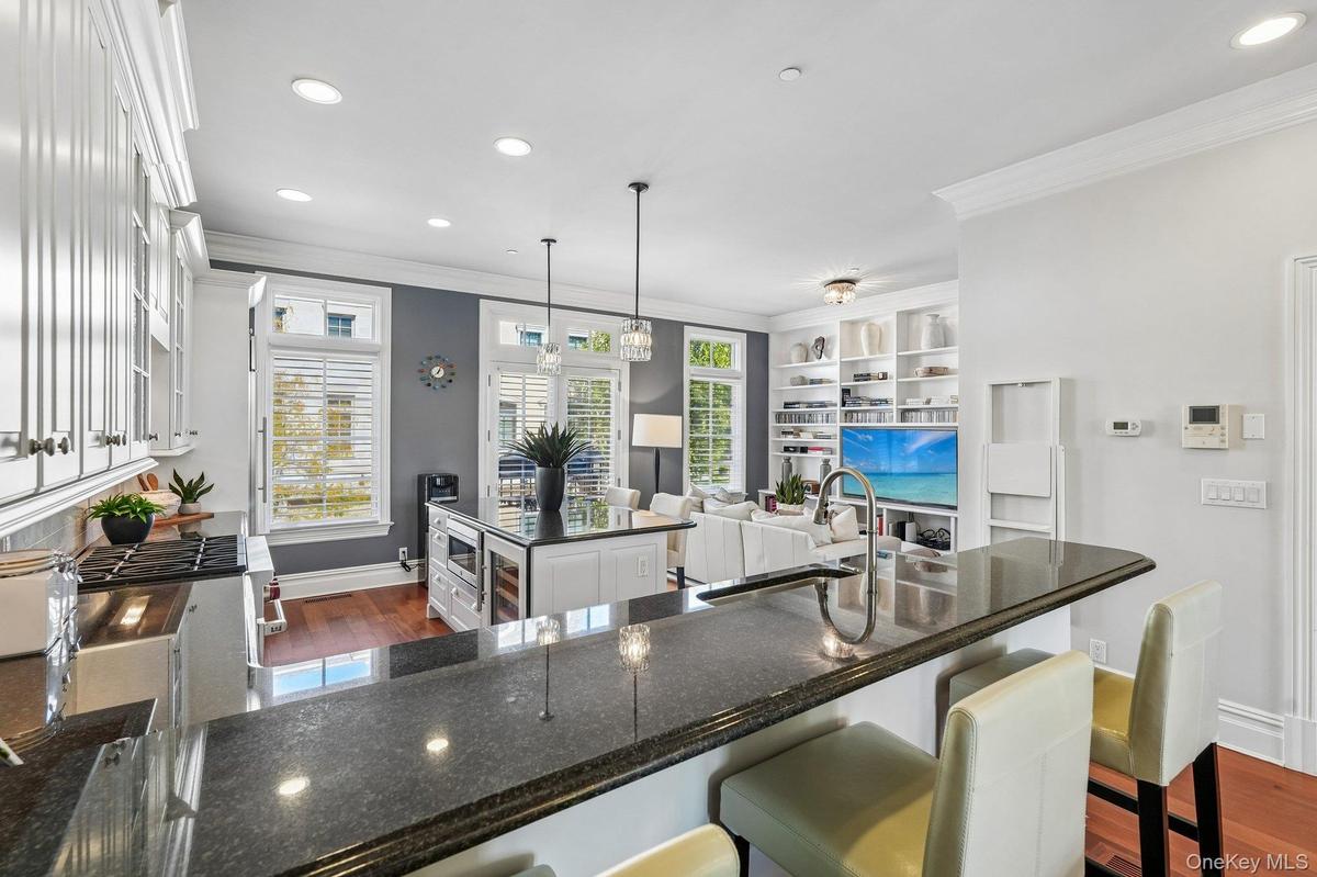 Additional Kitchen island seating and open concept