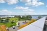 View from your roof deck of the river, Cuomo Bridge, Pierson Park, Riverwalk Park and NYC skyline