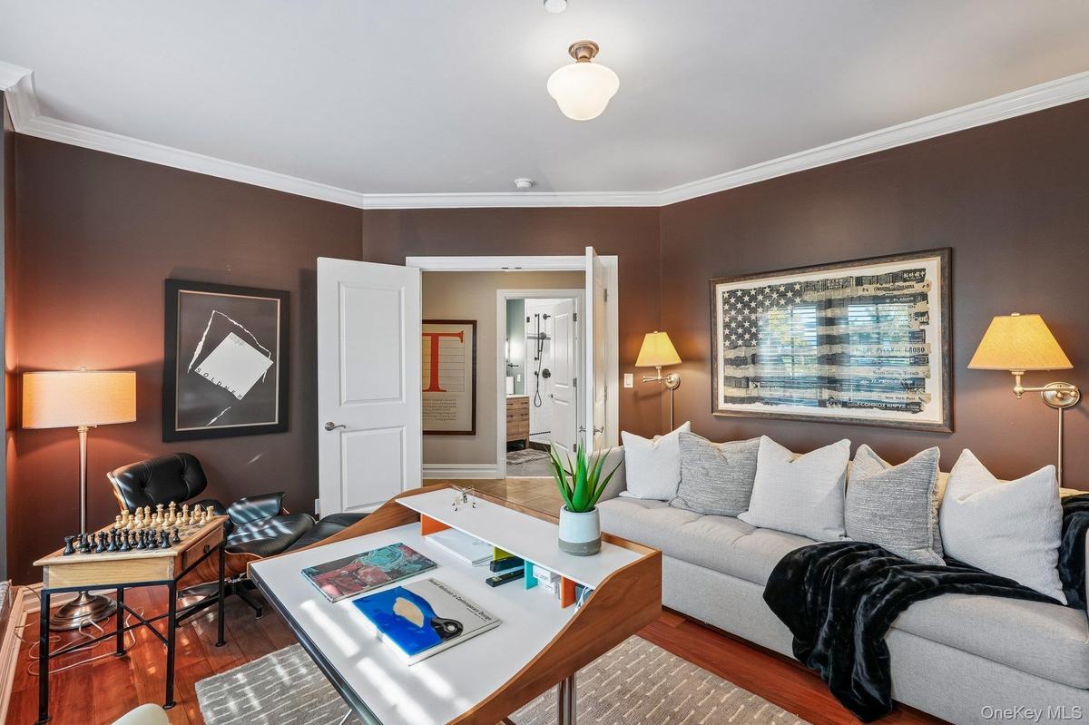 First floor Library or Office that can double as the fourth bedroom