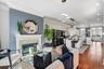 Living Room area with Gas fireplace