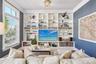 Family Room for morning coffee off the kitchen Island