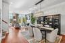 Formal Dining room open to the living room and kitchen has an amazing flow for entertaining