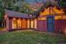 Guest cottage at twilight (virtually enhanced twilight/night rendering)
