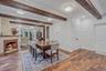 Formal Dining Room with French doors to rdeck and yard