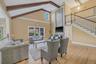 Two story Living Room with entry to first floor en suite