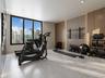 View of Flex-space above 2-car garage shown as private Gym/Wellness Area