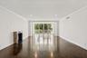 living room, faux fireplace
