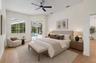 Virtually staged Master Bedroom