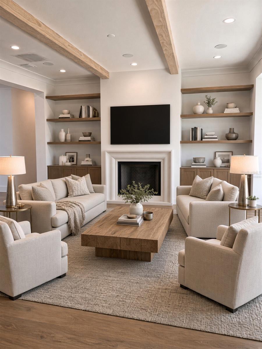 Great Room - Virtually Staged