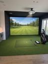 In Home Golf Simulator - Virtually Staged