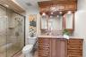 with walk-in shower