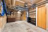 Garage w/built-in storage shelving