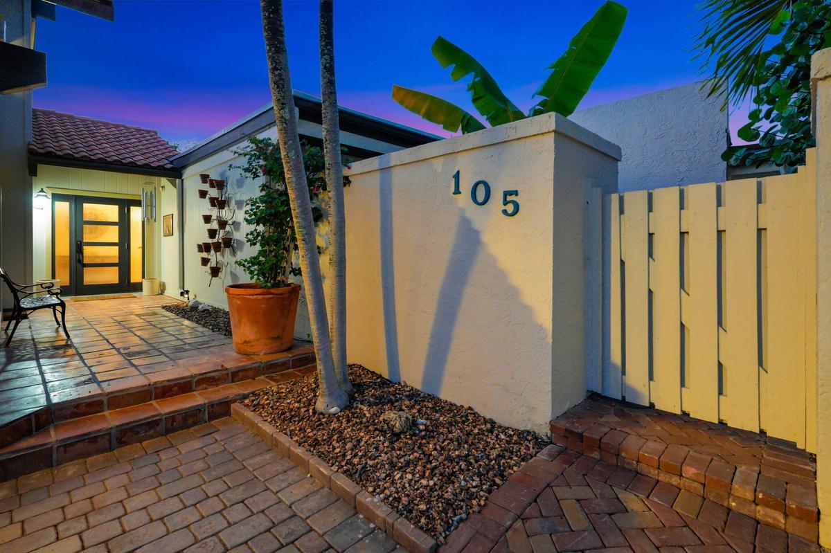 Primary and Private Courtyard Entrance