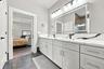 Lots of counter space in primary bathroom