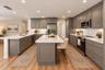 Virtually staged to show bartop seating