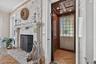 Wood burning fireplace and custom elevator