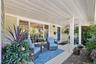 Front porch is perfect for morning coffee
