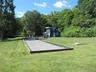 Bocce court and horseshoes