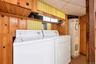 laundry area in the basement