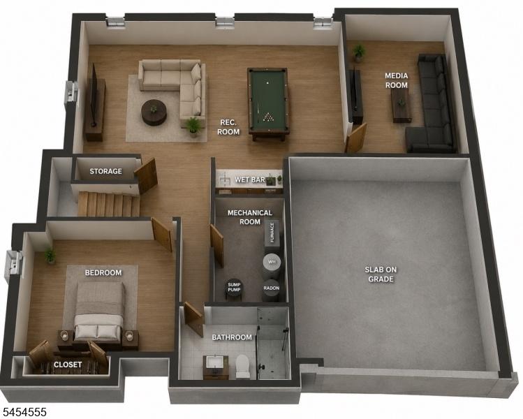 Bottom floor plan