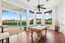 Stunning views from the game room that is also a bedroom w/ closet