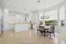 Newly updated kitchen cabinets and backsplash