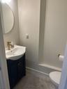 Powder room in lower level