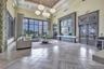 Elegant community clubhouse featuring impressive architectural details and inviting gathering spaces.