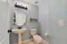 The first floor half Bath.