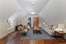 Virtually staged guest seating area.