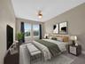 Staged bedroom
