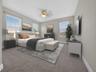 Staged bedroom