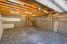 Detached garage with stairs to apartment