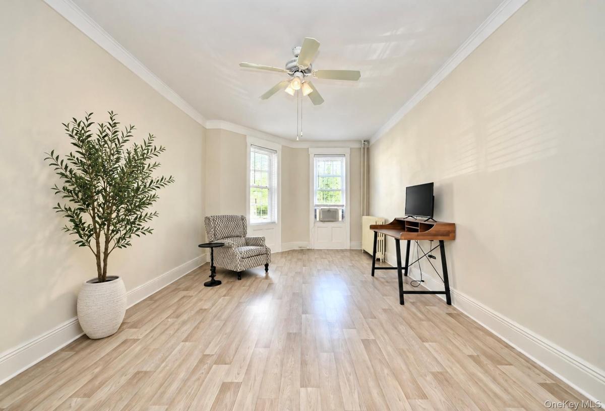 1st. Floor: Interior room featuring light wood-finish flooring.