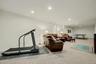 Finished basement with room for excercise equipment.