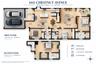 Illustrated two-story floor plan showcasing the home's spacious and versatile layout.