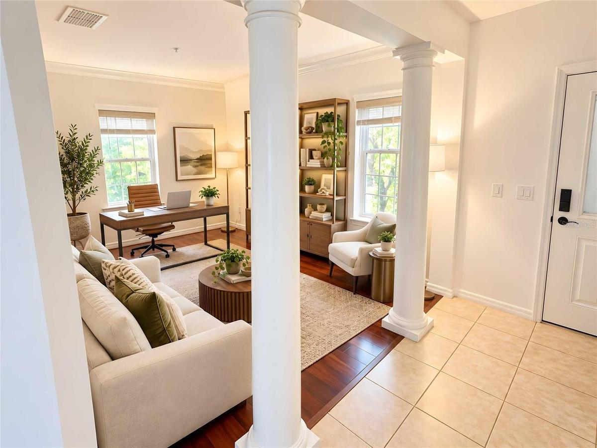 Foyer staged