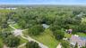 Drone overview of property in the cul de sac.