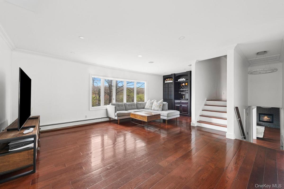 Living Room with Built-in Bar