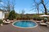Virtually Staged Deck with Above Ground Pool
