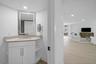 half bath in entry way