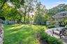 Beautiful flat yard, private and high above the street.