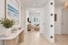 Virtually Staged- Entry Hallway to Den, Guest Bedroom and Full Guest Bathroom