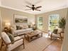 Virtually Staged Formal Living Room