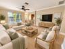 Virtually staged family room