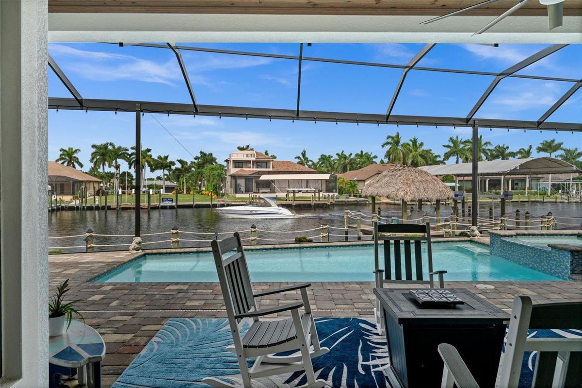 Watch the boats go by right from your lanai on the extra wide Bimini Canal