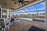 Relax on the lanai with views of the extra wide Bimini Canal