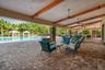 Outdoor pool lanai seating