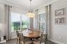 Dining Room with window shades up