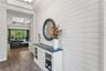 Shiplap wall in Foyer